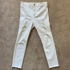 Hollister- white jeans